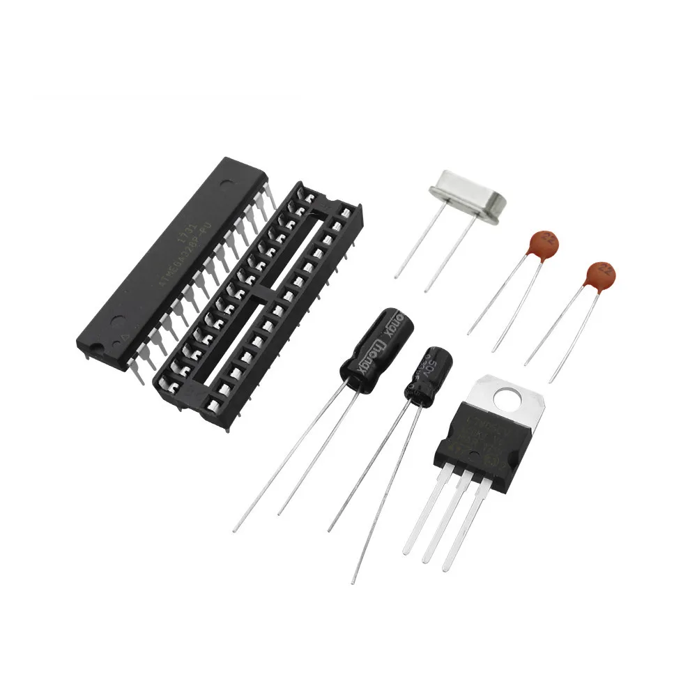 

8pcs=1kit ATMEGA328P-PU without- BOOTLOADER + DIP Socket & 16MHz crystal Kit