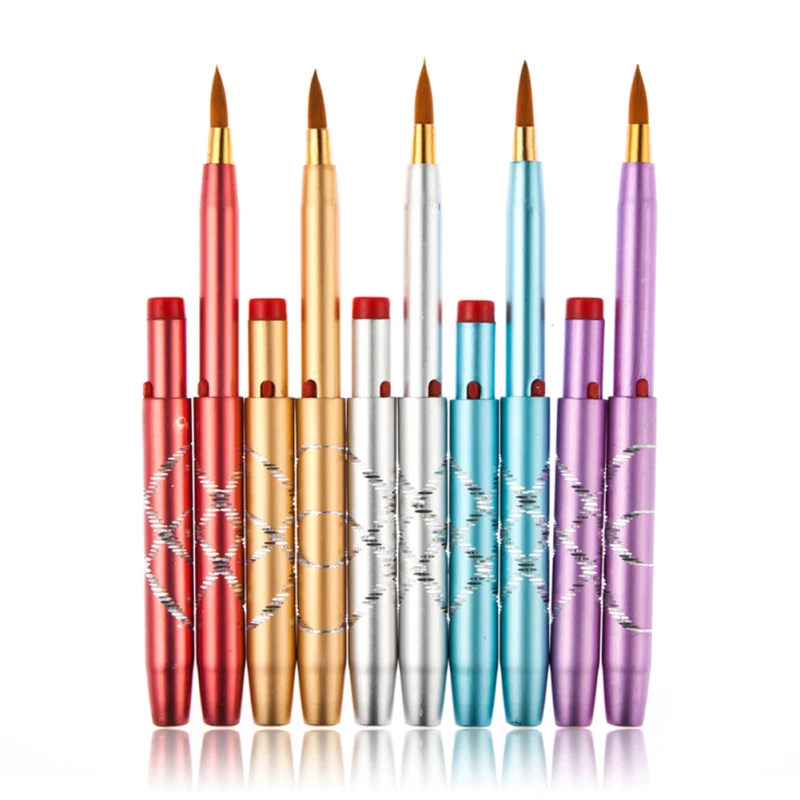 Buy 1PC Lip Brushes Portable Metal Handle Makeup Lip