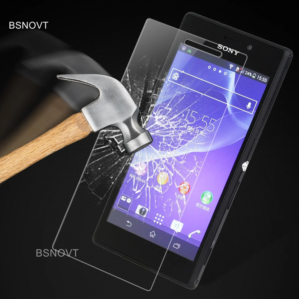 2 шт стекло для Sony Xperia M2 Защитная пленка экрана телефона закаленное Передняя |