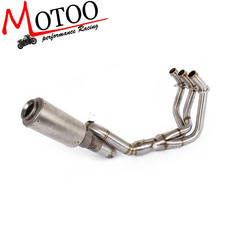 Motoo -Exhaust Full system FOR YAMAHA FZ-09 MT-09 FZ 09 MT 09 2014-2018 with Muffler 51mm exhaust with db killer(not for Tracer) Motoo -Exhaust Full system FOR YAMAHA FZ-09 MT-09 FZ 09 MT 09 2014-2018 with Muffler 51mm exhaust with db killer(not for Tracer)