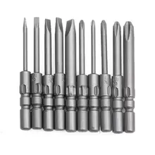 Горячая 10 шт. 40 мм Магнитная отвертка Биты для DC питание электрическая отвертка 800