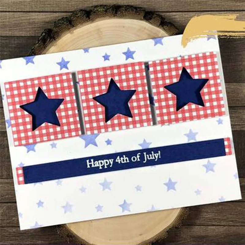 

GJCrafts Window Frame Star Metal Cutting Dies Scrapbooking for Card Making DIY Embossing Cuts New Craft Lace Background
