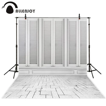 

Allenjoy Photographic background White window Brick shutter Personal customization vinyl photography backdrops excluding stand