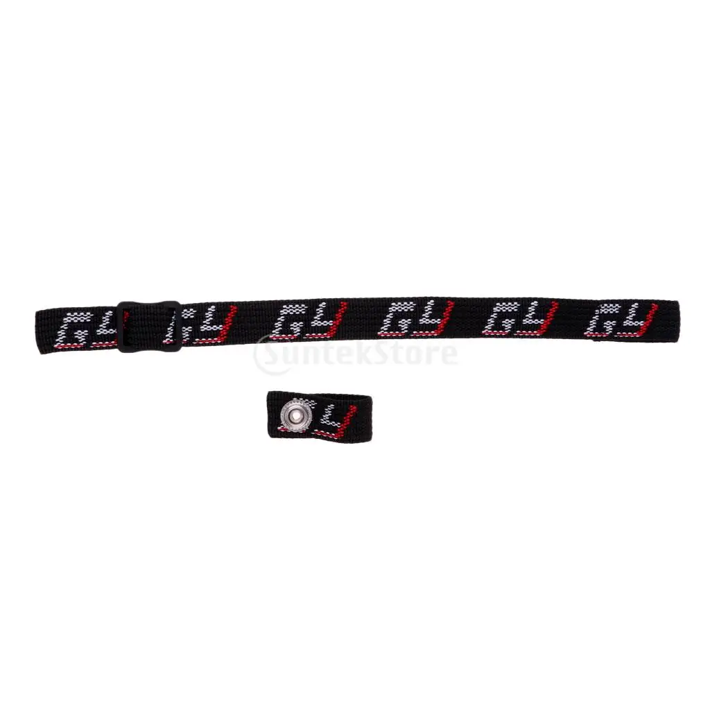 Durable Nylon Webbing Sling Loop Replacement Chin Strap and Ear Loops Set Ear Hanger for Hockey Helmets Black