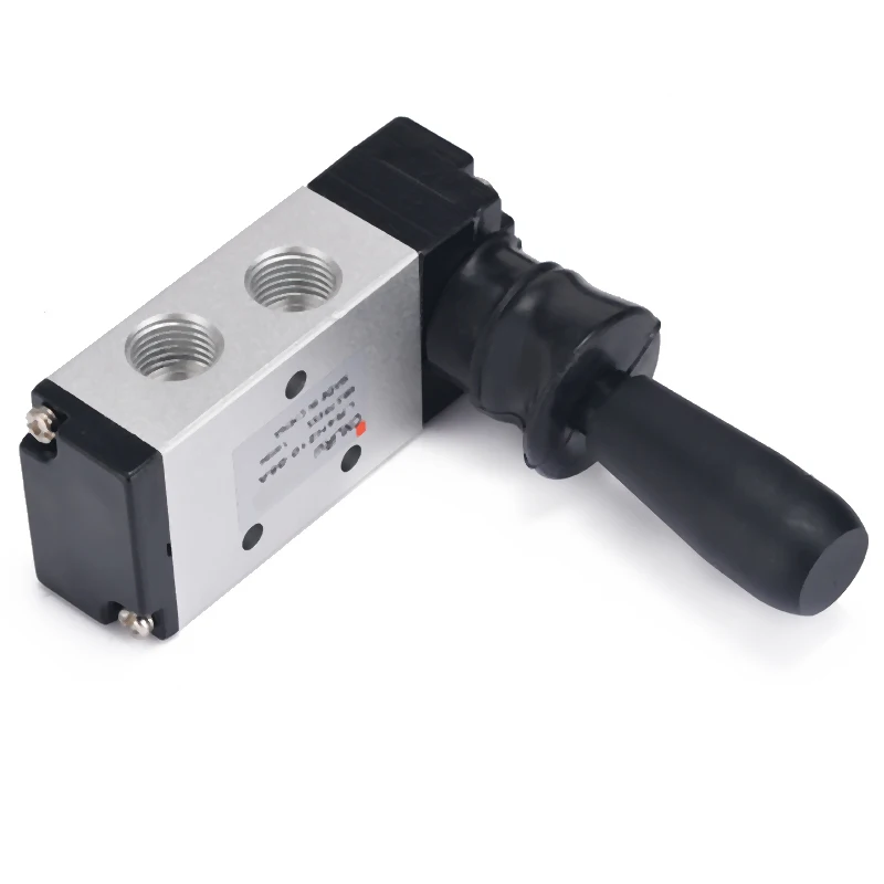 1pc 5 Port 2 Position Valve 1/4" PT Hand Pull Lever Operated Pneumatic