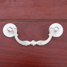 96mm retro style silver drawer cabinet pulls knobs silver dresser door handles 3 75 shaky rings