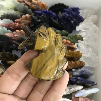

Natural variety material unicorn hand carved crystal unicorn