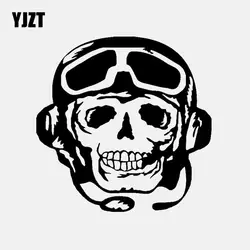 YJZT 16,2 см * 16,2 см мультфильм Пираты виниловая наклейка на машину Стикеры черный/серебристый C3-1856