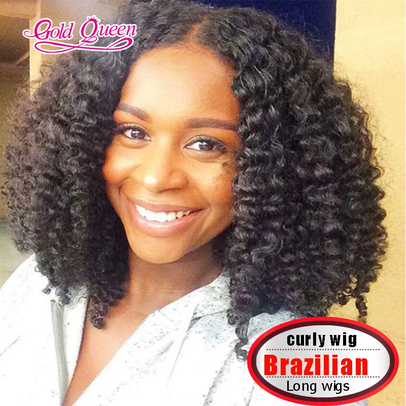 high quality afro american wigs cheap brazilian curly ...