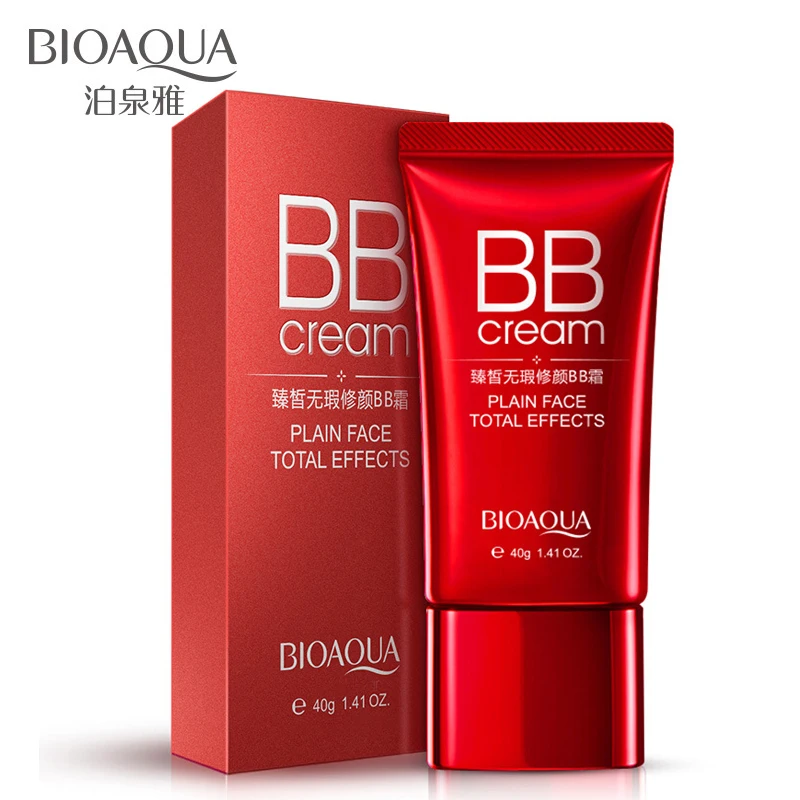 

BIOAQUA Fresh Nude Make-up BB Cream Whitening Flawless Concealer Face Primer Isolation Waterproof Big Red CC Cream