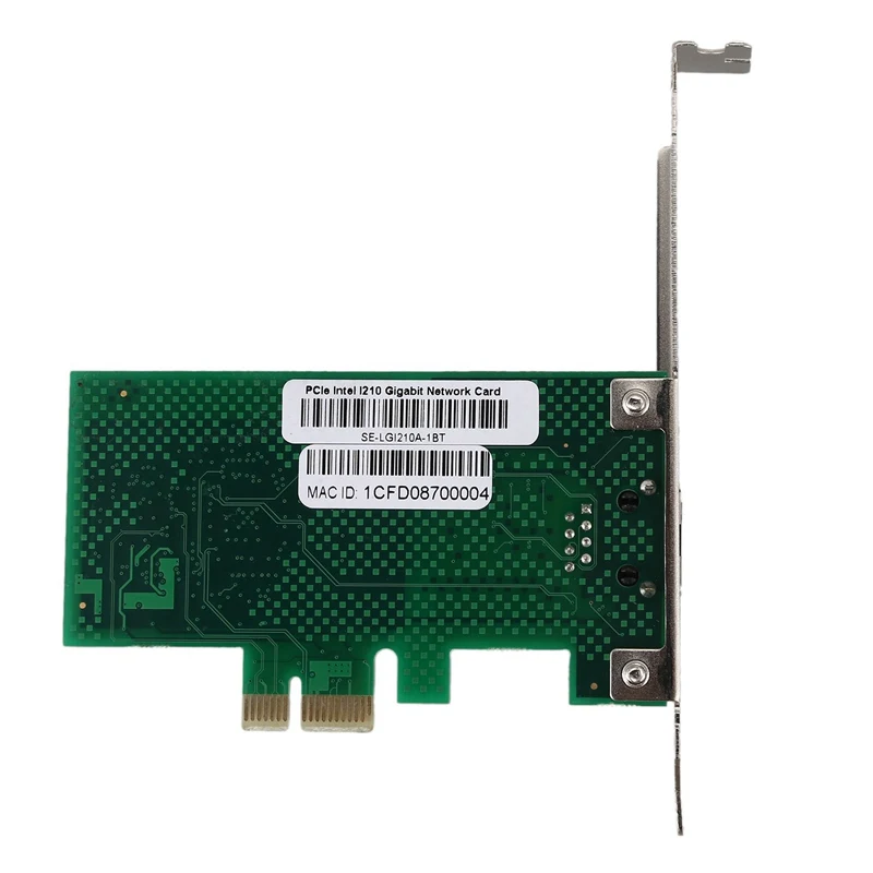 Сетевой карта для Intel Pcie X1 Intel I210 Gbe сетевая карта Rj-45 Ethernet Сетевая карта контроллер для адаптера Nic 10/100/1000 Мбит/с