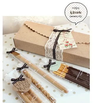 

zakka oblong Kraft paper box sponge fingers Cake package, biscuits box packaging Boxes 23*7*4cm ,100piece\lot.Free shipping