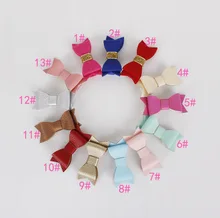 Wholesale 2015 new Glitter Felt and Artificial Leather Bow Hair Clips girl Fashion Hair Accessory Bow