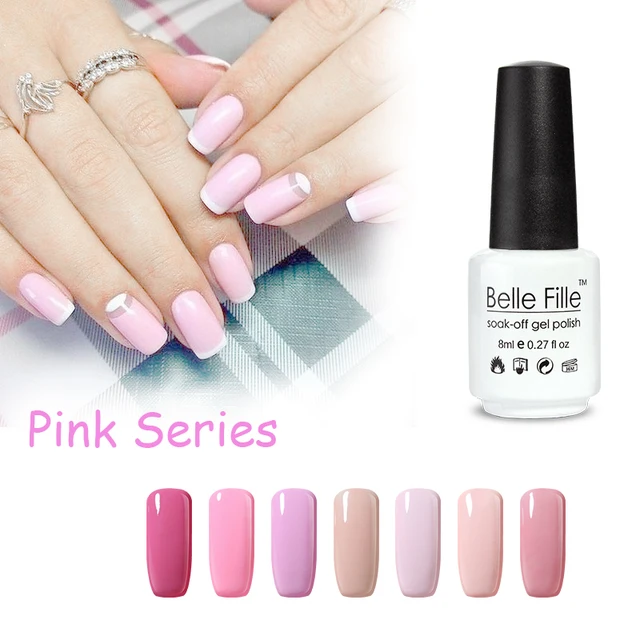 Uv Nail Gel Polish Belle Fille Angel Pink For Uv Nail Gel Polish Belle Fille Angel Pink For French Manicure Soak Off