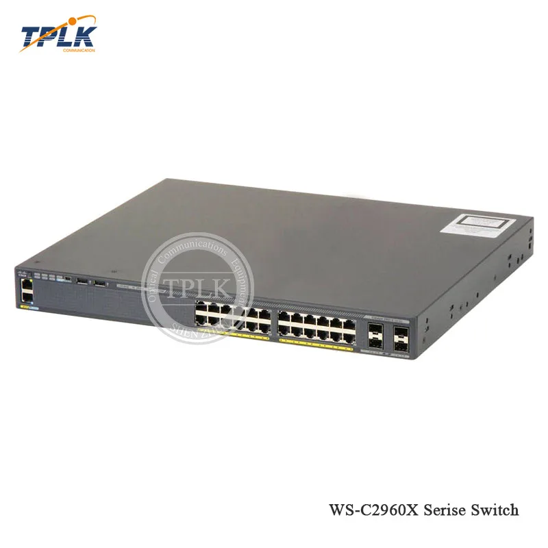 Лучшая цена WS C2960X 24TD L коммутатор 24 портовый гигабитный ethernet Интеллектуальный