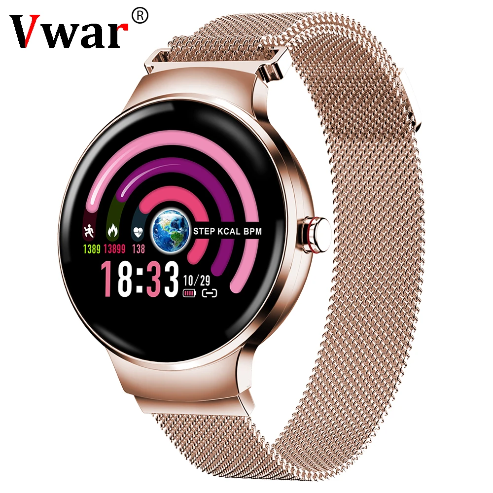 

Vwar H5 Women Smart Watch Waterproof Heart Rate Monitoring Ladies Bluetooth Fashion Smartwatch For Android IOS Fitness Bracelet