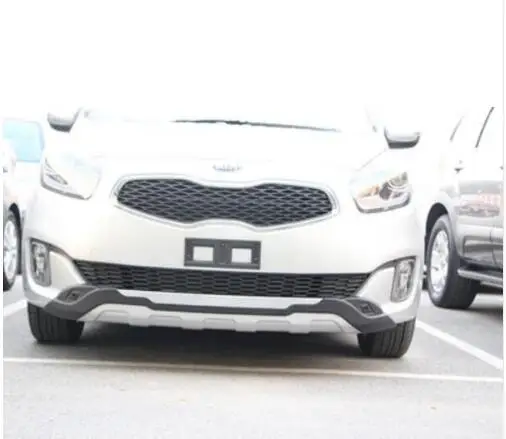 

JIOYNG ABS CHROME PAINT CAR FRONT+REAR BUMPERS PROTECTOR GUARD SKID PLATE FOR KIA Carens 2013 2014 2015 2016 2017 2018
