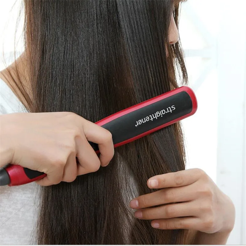Alisador de Cabelo Elétrica Ionic Plana Escova Rápido Aquecimento Alisador Pente Varinha Cerâmica Ferro Penteado Seda Suave Ferramenta 15 Elétrica ionic plana alisador de cabelo escova