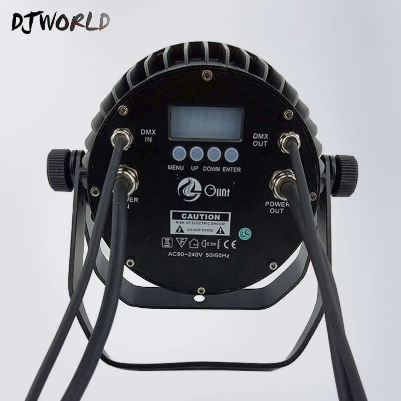 DJWorld Водонепроницаемый светодиодный Par 9x18 Вт RGBWA+ UV 6в1 Уличные светодиодные DMX стандартные светильники для сцен и студий театральные светильники IP65 туристическая из алюминиевого сплава