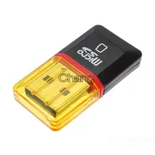 Горячая Алмазная USB 2,0 высокоскоростная Micro SD SDHC TF кард-ридер Поддержка 128 МБ-32 Гб
