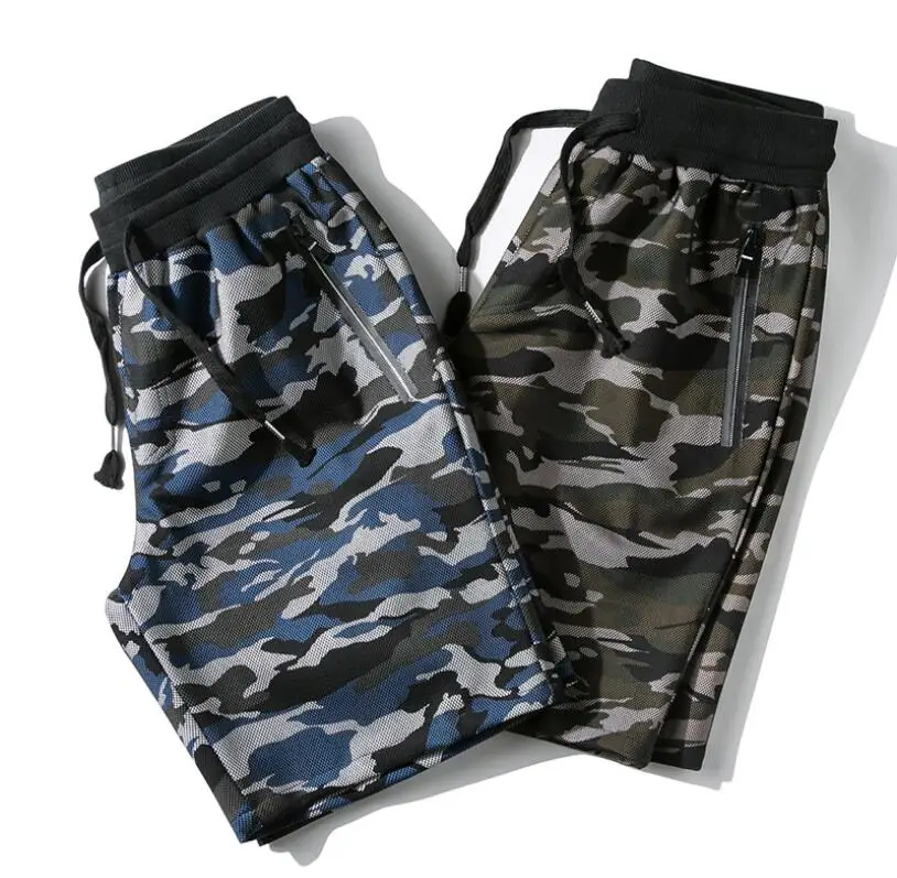 Камуфляж грузовые шорты Для мужчин новая мода Рубашки домашние мужские свободные работа шорты четырехсторонний эластичный Военная Клубная одежда короткие# D66