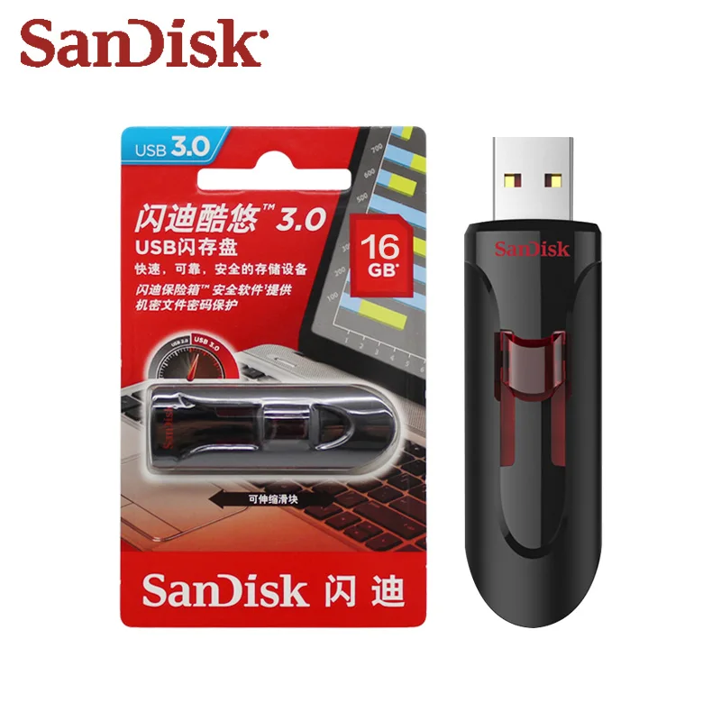 Sandisk USB флеш-накопитель 256 ГБ 128 64 3 0 Гб | Компьютеры и офис