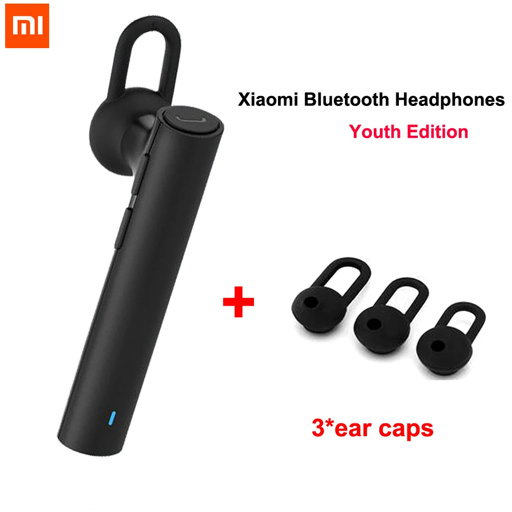 Bluetooth-гарнитура Xiaomi 100% Youth Edition наушники Bluetooth 4 1 Mi LYEJ02LM со встроенным микрофоном
