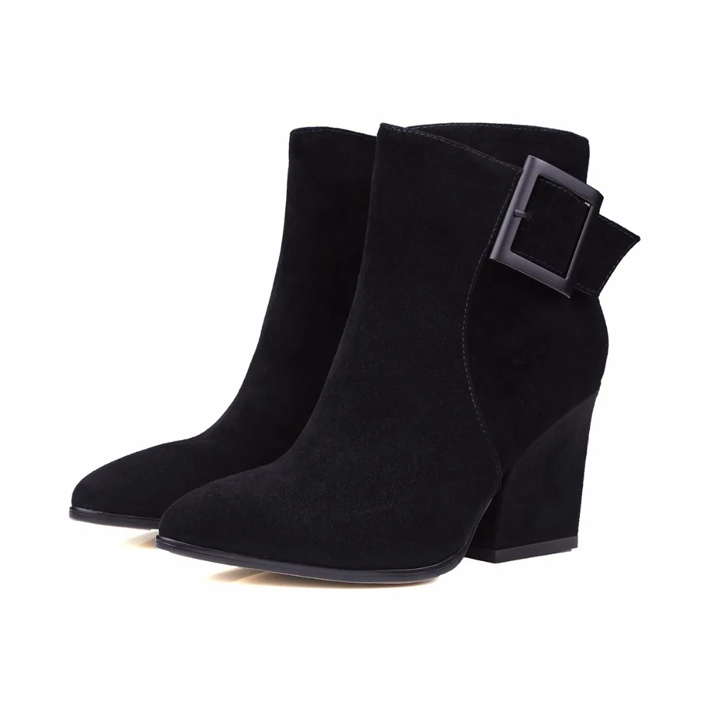Suede Angle Boots 2017 New Arrival Kid Elastic Ban