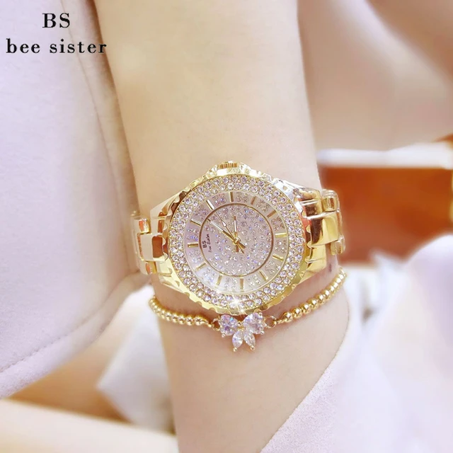 BS Brand Women Bracelet Watches Fashion Luxury Lady Rhinestone Wristwatch Ladies BS Brand Women Bracelet Watches Fashion Luxury Lady Rhinestone Wristwatch Ladies