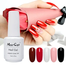 MorCat Gel Nail Polish Wine Red Color Soak Off UV Lacquer Gel Polish Nail Art DIY Cherry Red Gel Nail Lacquer UV Varnish 15ml MorCat Gel Nail Polish Wine Red Color Soak Off UV Lacquer Gel Polish Nail Art DIY Cherry Red Gel Nail Lacquer UV Varnish 15ml