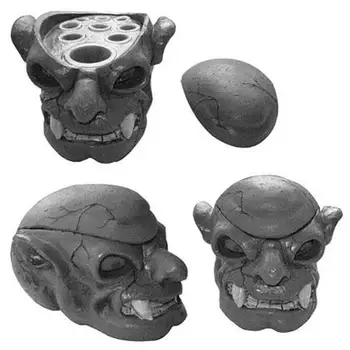 

SKull Type Hard Resin Tattoo Ink Cup/Caps Holder Skull Head 7 Holes Tattoo Ink Cup Holder Tattoo Accessory
