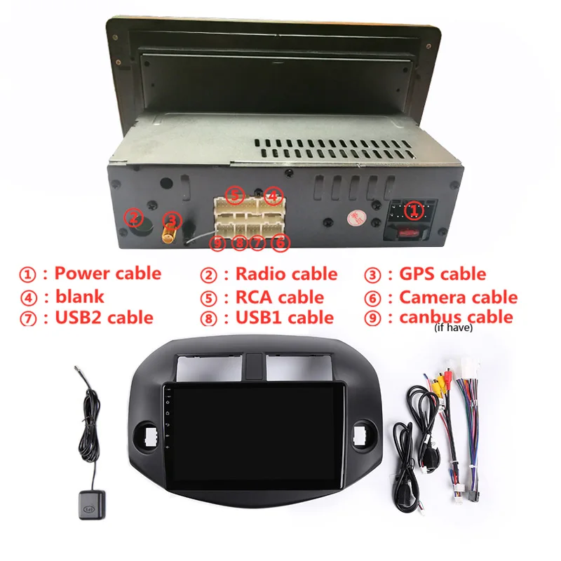 Clearance 10" 4G RAM 2.5D IPS 8 Core Android 9.1 Car DVD Multimedia Player GPS For Toyota RAV4 2007-2010 2011 2012 audio radio  navigation 23