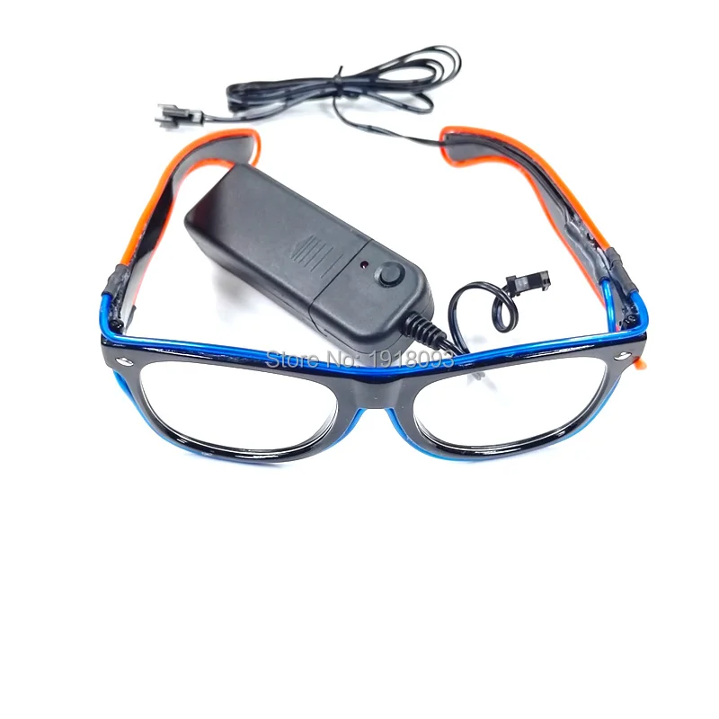Новейшая мода 5 стиль двойной цвет гибкий электрический провод для освещения очки с подсветкой, светодиодной, неоновой для вечерние поставки