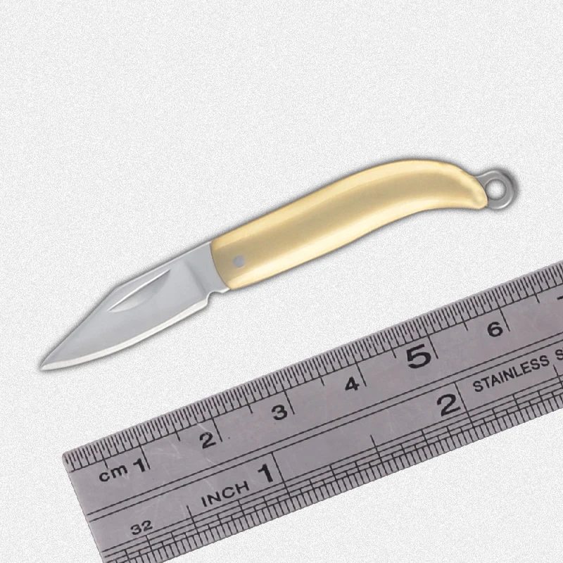Мини красивая оболочка ожерелье складное лезвие нож Карманный Кошелек Брелок-нож выживания EDC Резак Овощечистка кляп розыгрыши