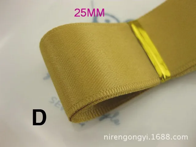 New 25mm Matte Riband Double Face satin ribbons DIY hair accessories bowknot materials Polyester Ribbons 5Mlot_16