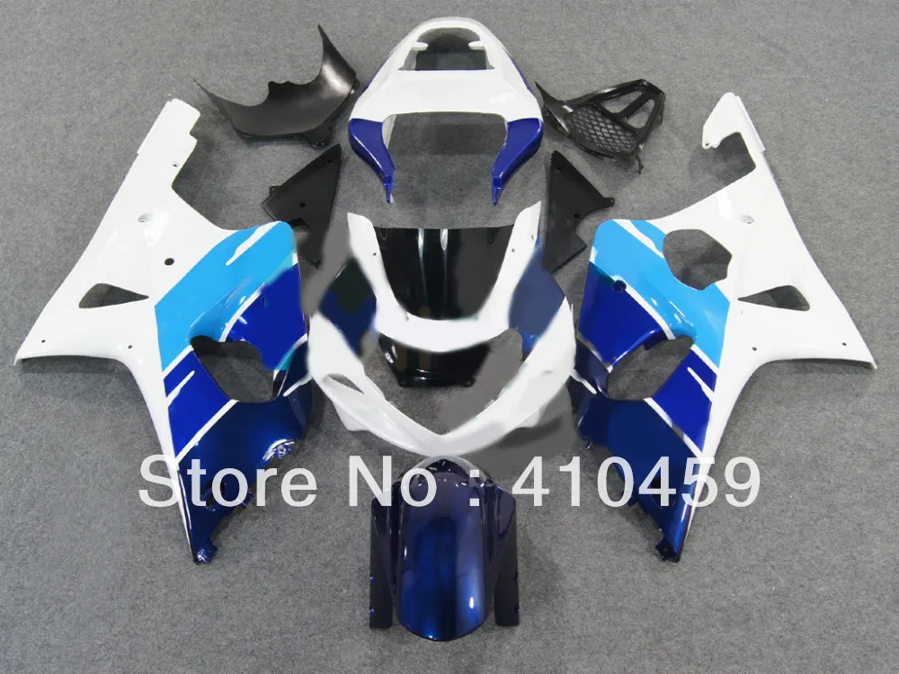 

Fairing kit for SUZUKI GSXR1000 GSX-R1000 GSXR 1000 K2 00 01 02 2000 2001 2002 fashion white blue Fairings bodykit SP53