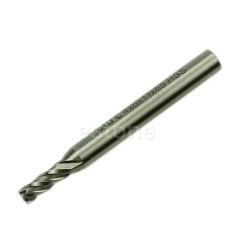 

New HSS CNC Straight Shank 4 Flute End Mill Cutter Drill Bit Tool 6mm