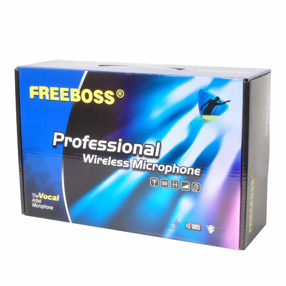 Freeboss FB U09H2 двухполосный цифровой UHF беспроводной микрофон с 2 отворотами