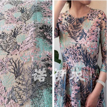 

Accessories lace, pure polyester net yarn lace embroidery fabric, curtain accessories, handmade DIY2017070075