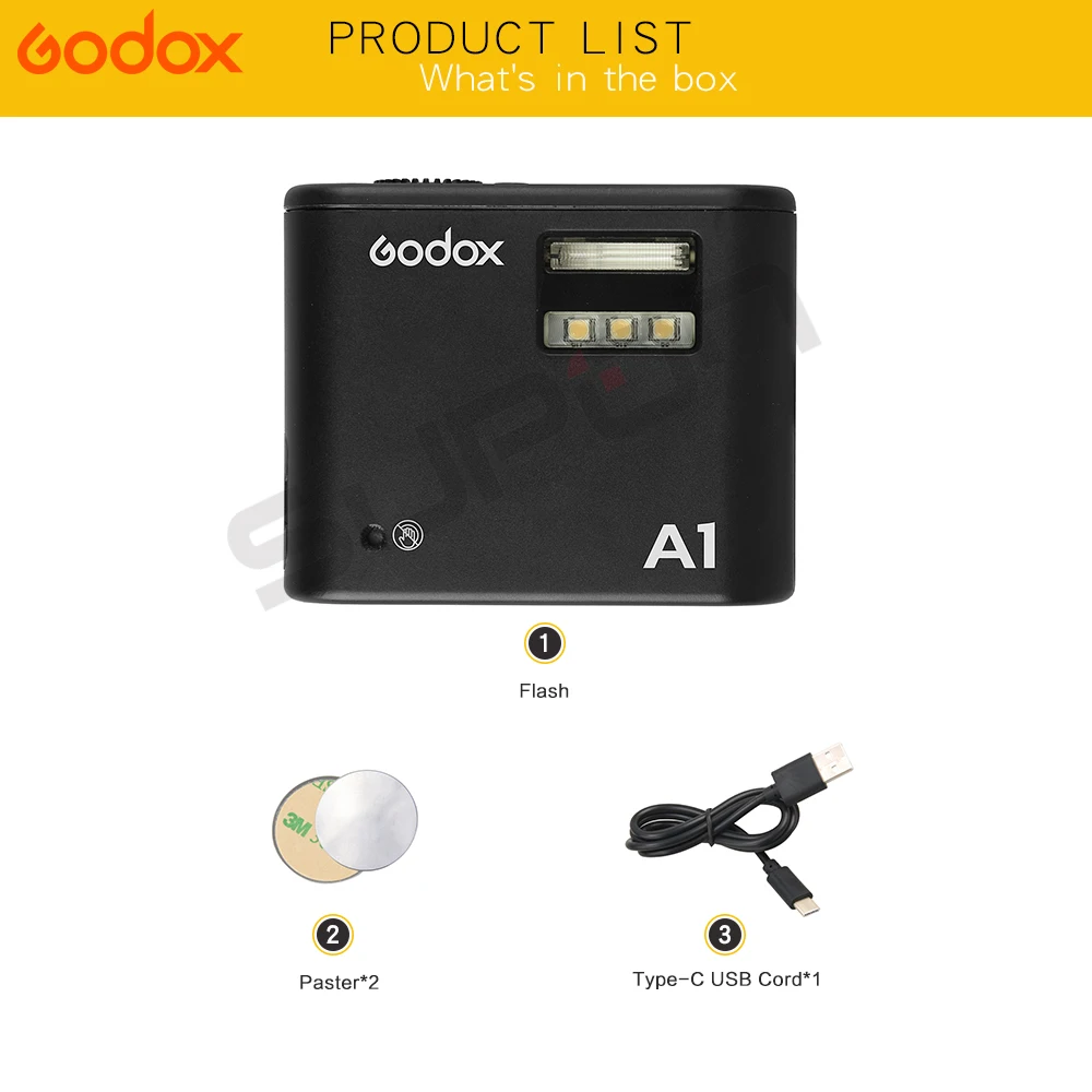  Godox A1 2.4G Wireless Flash Camera X System Flash Trigger Constant Led Light With Battery For IOS1 - 32826508119