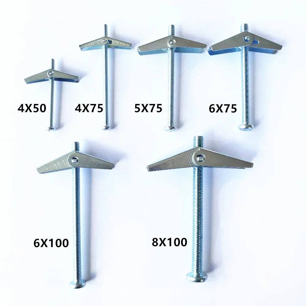 

Plasterboard hollow wall cavity wall fixing spring toggle anchor with screw