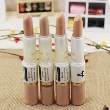 

Hot Sale Brand Face Care Concealer 2 in 1 Face Eye Foundation 4 Color Concealer Pen Hide Spots Blemish Cover Pencil Stick E012#