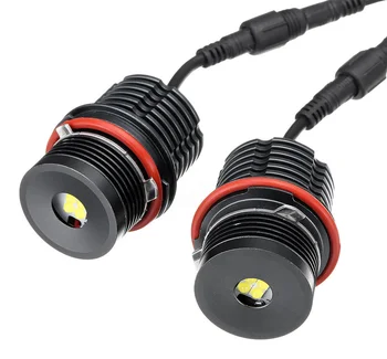 

Super Brightnes40W Angel Eyes Headlight For BMW E39 E53 E63 Free LED Halo Ring Light Bulbs 6500K 1600LM/per Bulb Car Front Light
