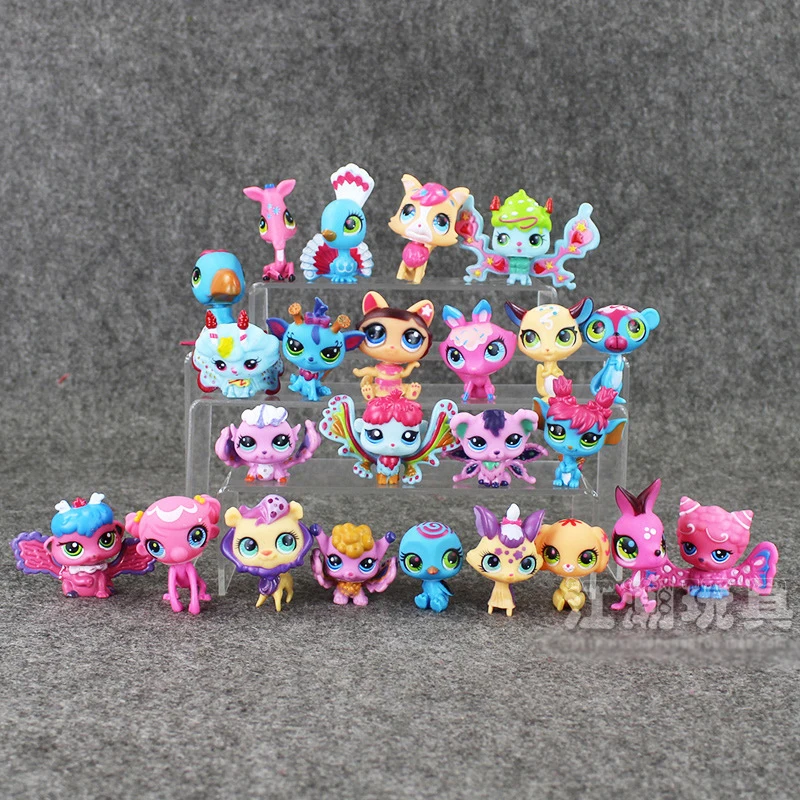 

LPS 24pcs/set Little Cartoon Pet Shop Cat Characters Action Figure Model Toys