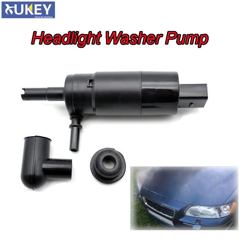 Xukey Front Headlamp Headlight Washer Pump For Volvo V70 XC70 2001 2002 2003 2004 2005 2006 2007