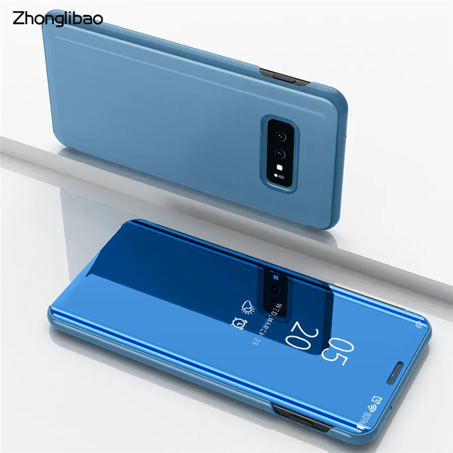 

Luxury Flip Stand Smart View Case for Samsung Galaxy a50 S10 S9 S8 S7 S6 Edge Plus S10e A7 A5 A3 A8 A9 2018 2017 M20 M10 etui