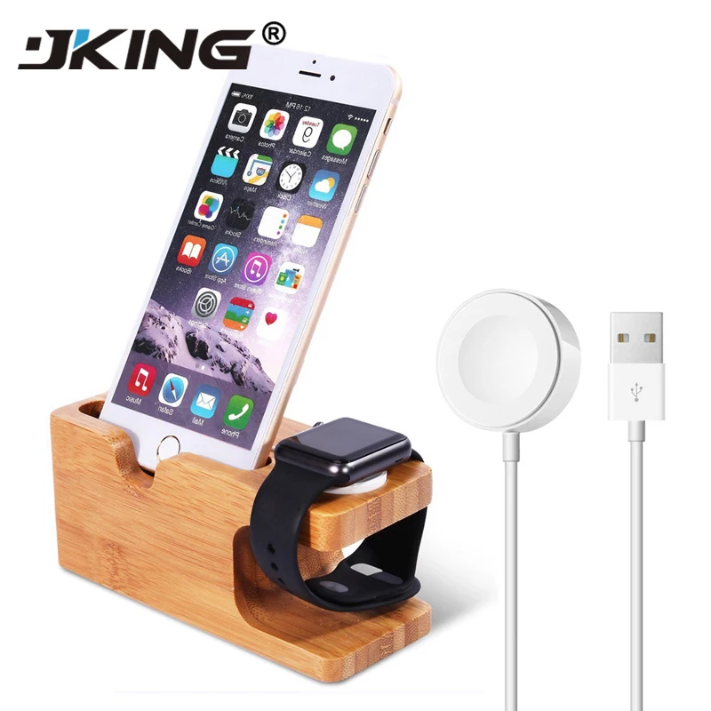 

JKING 2 In 1 Charging Dock Station for iPhone X XS Max XR 8 7 6 6S Plus Stand Holder USB Charger For Apple Watch Series 4 3 2 1