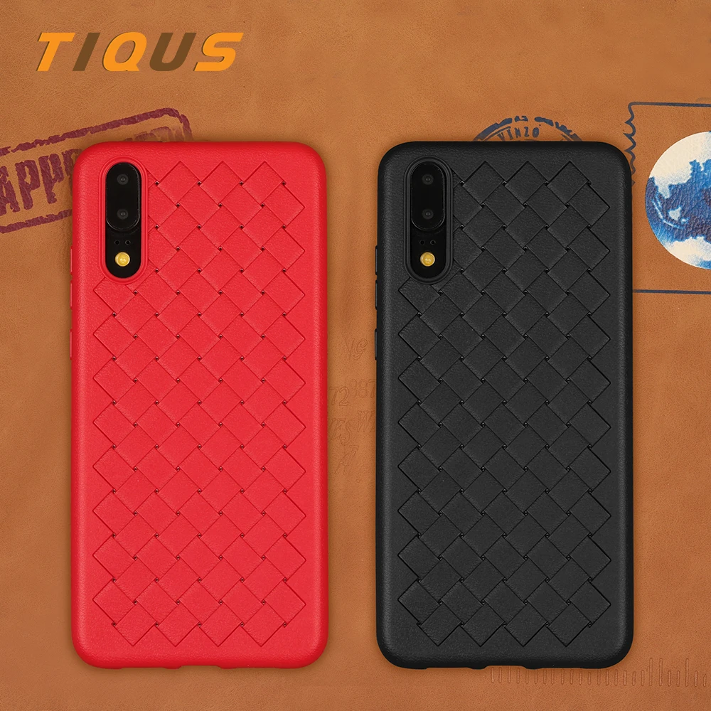 

TIQUS Phone Case For Huawei P20 Lite Soft TPU Grid Weaving Phone Cover Case Y3 Y5 Y7 2017 Y6 2016 P20 pro Y7prime Phone Case