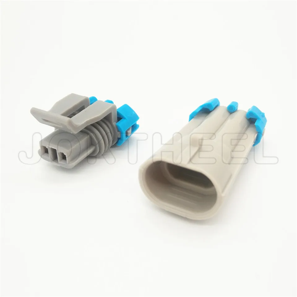 1-20 комплектов комплект Delphi 2 pin way серый PA66 мужской и женский Электрический струйный разъем для клапана Разъем 12162343 12052644