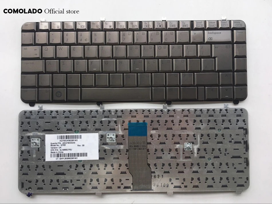 

UK keyboard For HP Pavilion dv5 dv5-1000 dv5t dv5z keyboard UK Layout